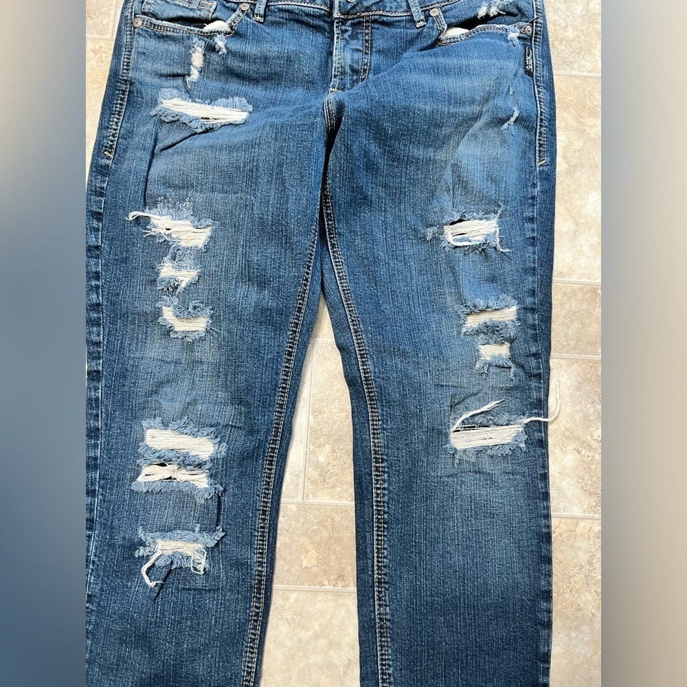 Women’s silver jeans distressed suki skinny 32/29 - Picture 2 of 10